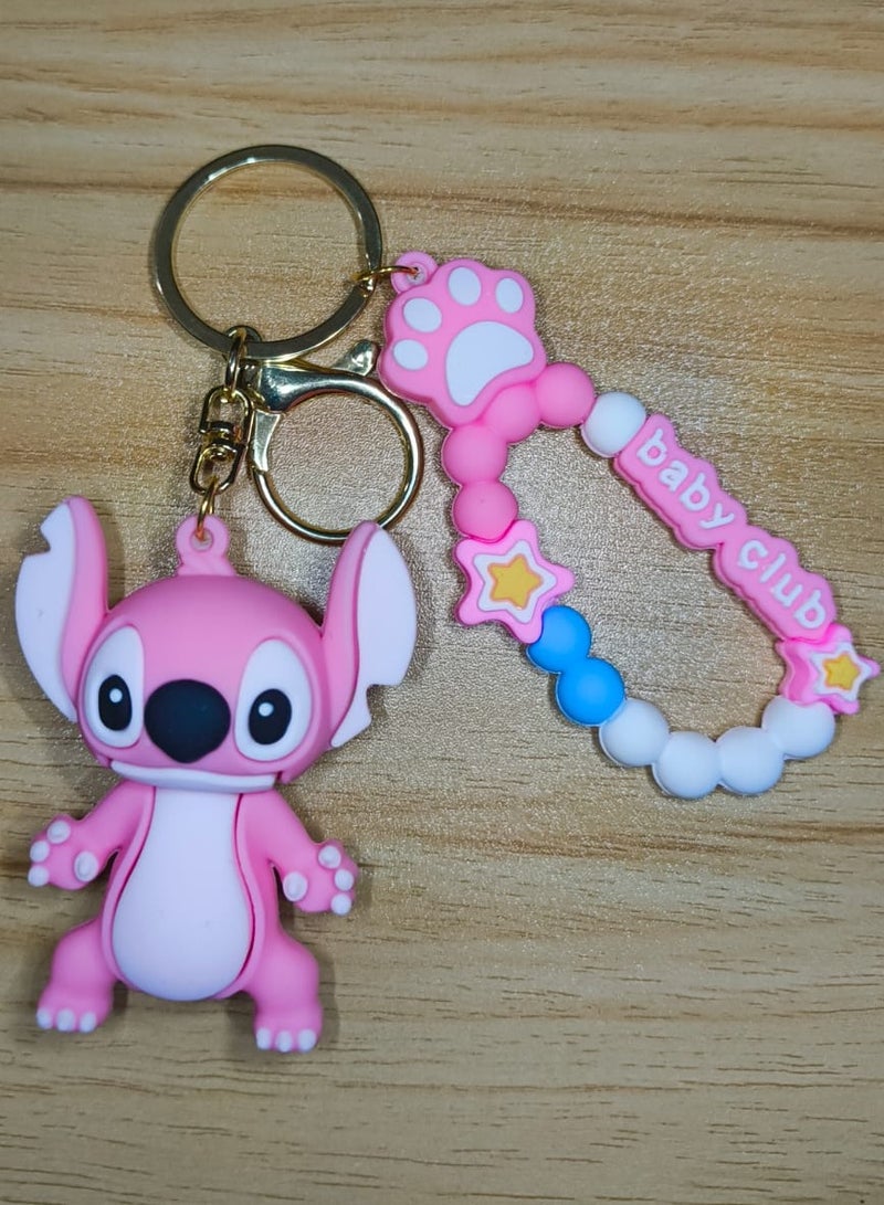 STITCH Keychain Cute Stitch Doll Wristlet Accessories For Backpack Handbag Car Keys - Image 1