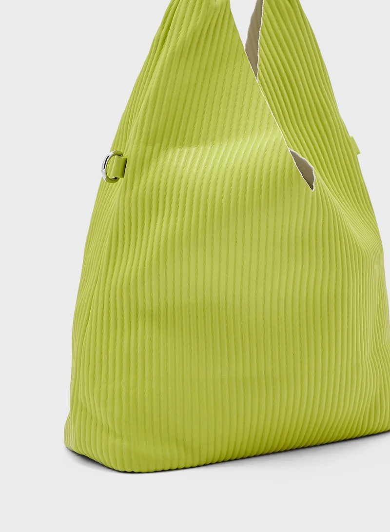 جينجر Pleated Hobo Bag