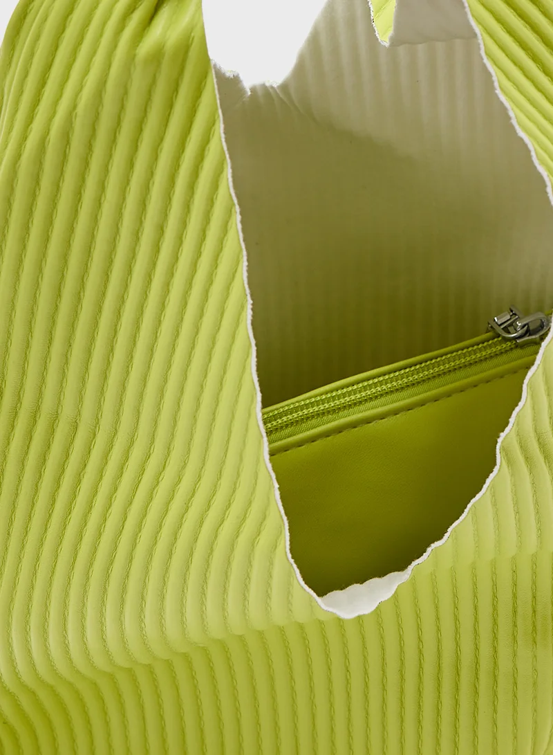 جينجر Pleated Hobo Bag