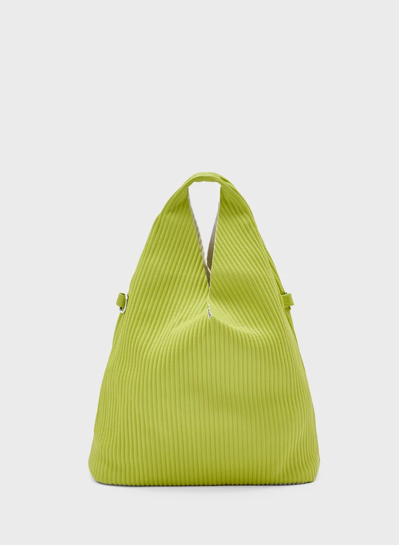 جينجر Pleated Hobo Bag
