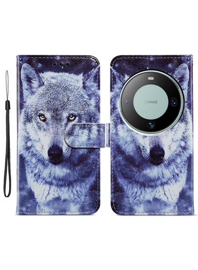 S-TOP Case For Huawei Mate 60 Painted Pattern Horizontal Flip Leather Phone Case - Image 1