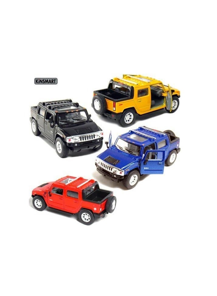 KiNSMART - H2 Hummer SUT 5" 1:36 Scale Die Cast Metal Model Toy Truck (4Set)