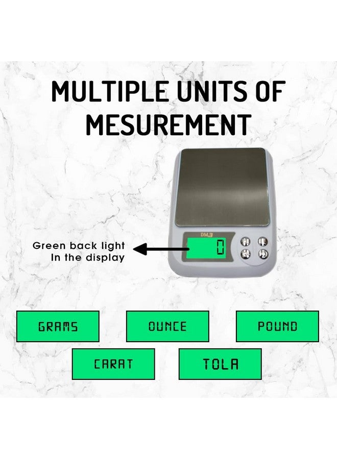 ATOM ATOM DM3 Compact and Portable Digital Weighing Scale  - Image 3