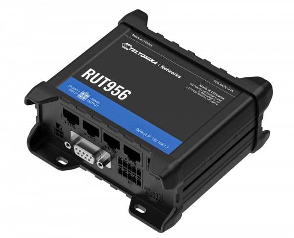 TELTONIKA RUT956 (EU) 4G LTE Router Teltonika RUT956, Cellular, RUT956 (Teltonika RUT956, Cellular Network Router, Black, Aluminium, Plastic, DIN-Rail, Industrial, Fast Ethernet) - Image 4
