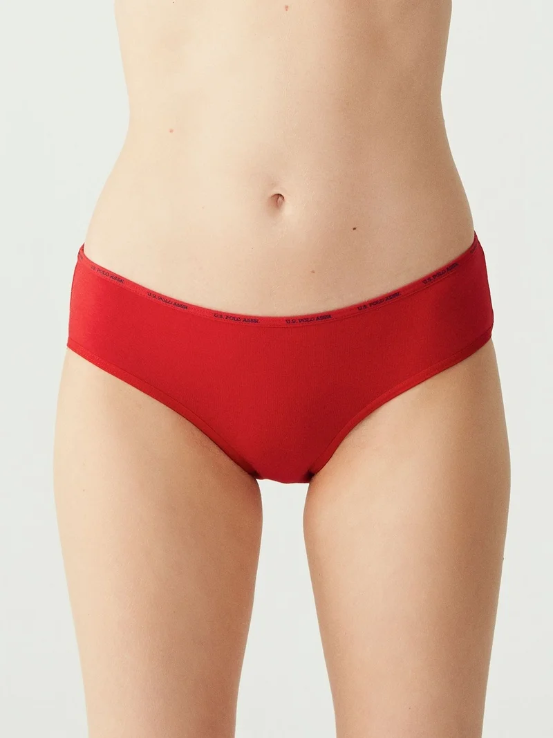 يو اس بولو اسن BASE. Polo Assn. Women's Multicolored 5 Pack High Waist Slip 67002