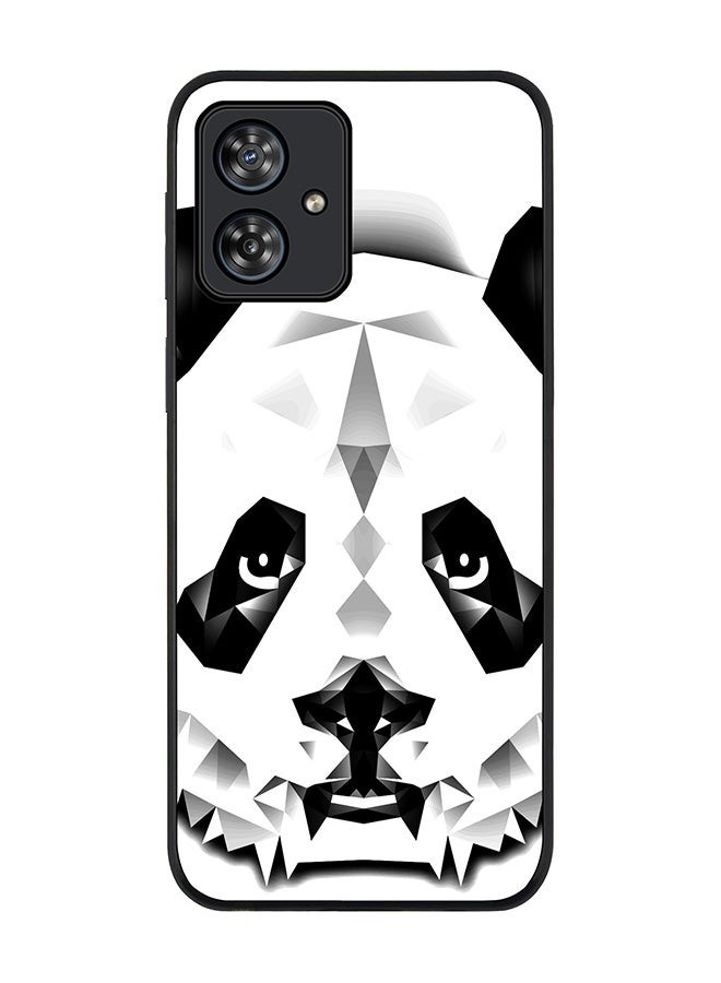Stylizedd Rugged Black edge case for Motorola Moto G54 / Motorola Moto G54 Power / Motorola Moto G64 5G, Slim fit Flexible Anti Drop Thin Cover - Poly Panda - Image 1