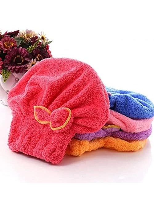 SUKEE Sukee Hair Draying Bow Towel Wrap for Women for Long Hair Absorbent HairDrying Quick Dry Shower Caps Bathrobe Magic Hair Warp Super QuickDrying Microfiber Bath Towel Hair Dry Salon Cap  - Image 3