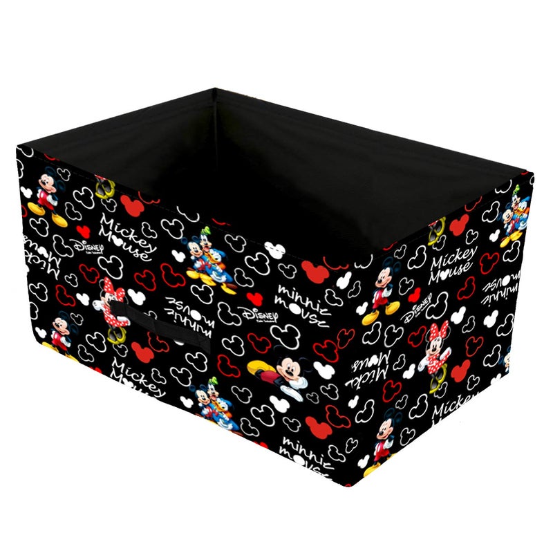 Kuber Industries Disney Minnie Print Round Non Woven Fabric Foldable Laundry Basket & Disney Mickey Print Non Woven Fabric Replacement Rectangular Drawer - Image 5