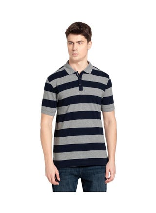 Grey Melange & Navy