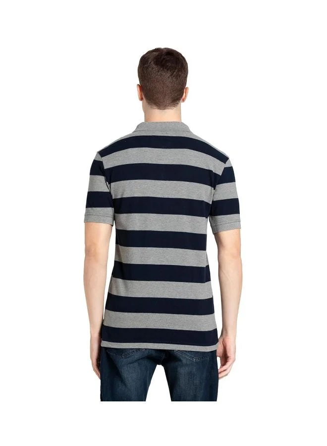 JOCKEY US93 Men Super Combed Cotton Rich Striped Polo T Shirt