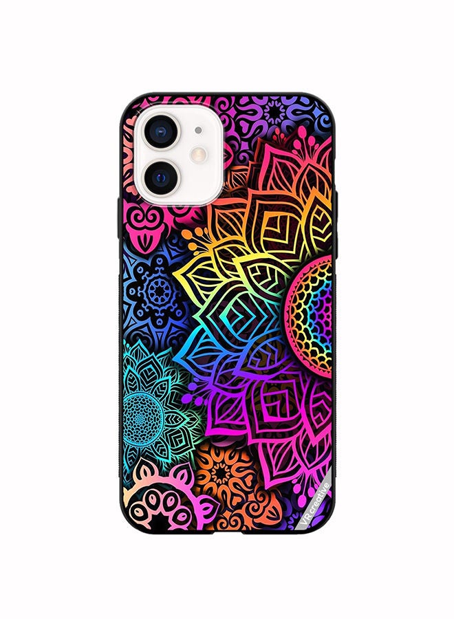 VR CREATIVE Protective Case Cover For Apple iPhone 12 mini Mandala Design Multicolour - Image 1