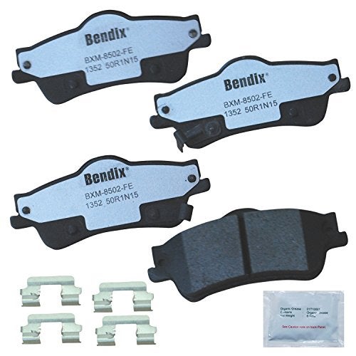 Bendix Fleet Metlok PBD1352 Semi-Metallic Rear Brake Pads for Chevrolet Caprice 2017-2011, SS 2014, SS 2017, Pontiac G8 2009-2008 - Image 1