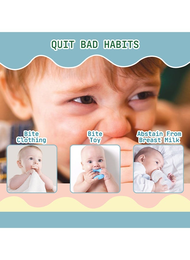 SOUTH MOON Nail Bitter Water, Nail Biting Treatment For Kids, 100% Natural And Kids Safe Bitter Taste, Nail Biting Prevention, No Bite Nail Polish For Stop Thumb Sucking, ​Day Night Care 10ml - Image 4