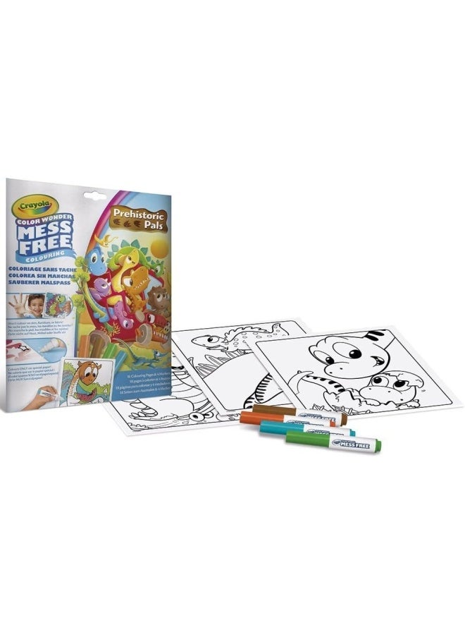 Crayola Color Wonder Dinosaur Coloring Set | Mess-Free Coloring for Kids - 18 Fun-Filled Coloring Pages - Image 1