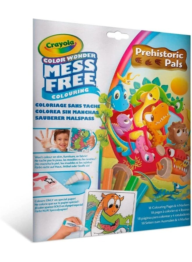 Crayola Color Wonder Dinosaur Coloring Set | Mess-Free Coloring for Kids - 18 Fun-Filled Coloring Pages - Image 2