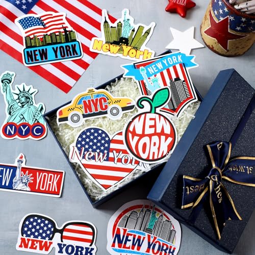 Fabbay 25 Pcs New York Fridge Magnet Magnetic Refrigerator Stickers New York Souvenirs Gifts Refrigerator Magnets for Fridge Laptop Locker Home Decoration Accessories - Image 3