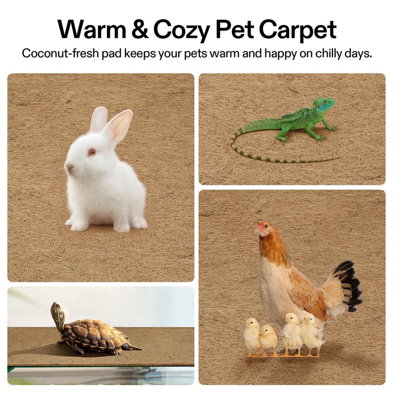 VIVOSUN Coco Coir Liner 12x80 in, 100% Natural Coconut Fiber Mat, Thickened Coco Liner Roll for Planters, Hanging Baskets, Garden Decoration, DIY Crafts, Pet Pads & Reptile Carpet - Image 5