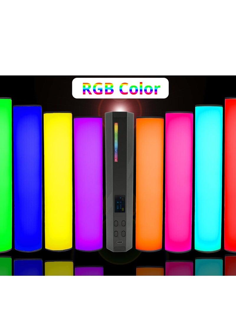 Loquat LED Light Stick, Photography for Photo Video Shooting, W200 RGB Handheld Vlog w Magnetic Built-in Battery 3000mAh Compatible with Vlogging YouTube TikTok Living, 1Pcs - Image 3