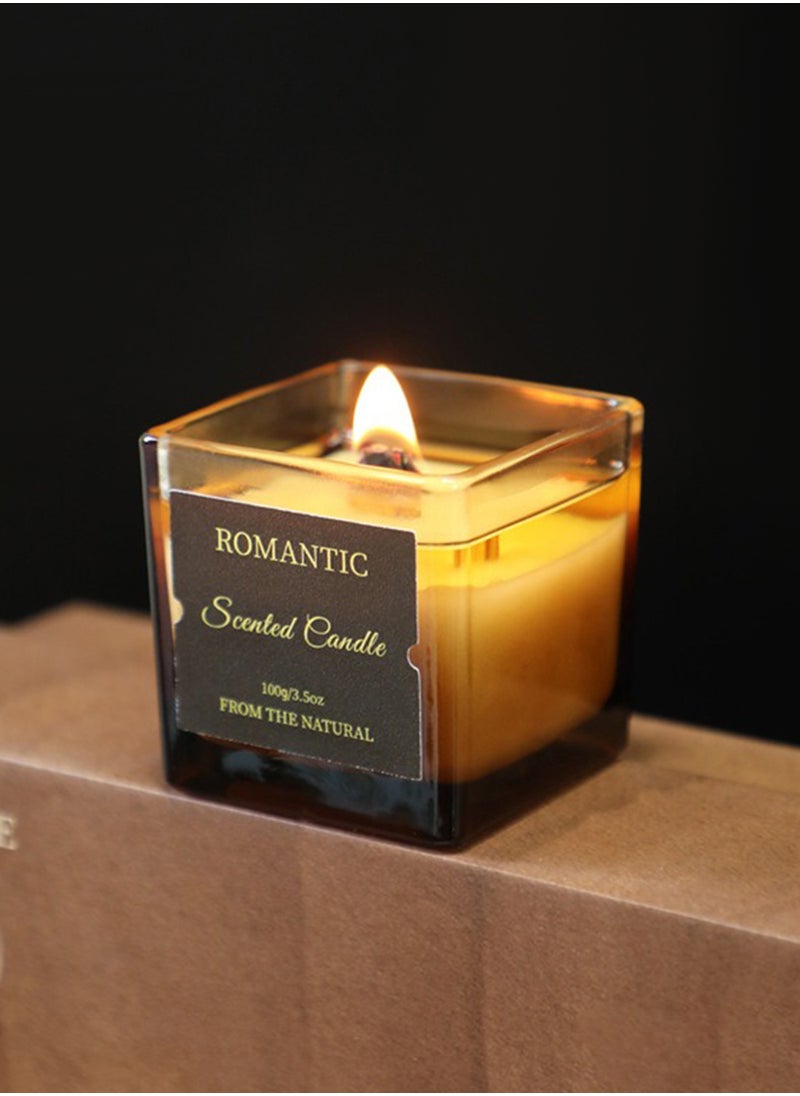Romantic Fragrance Gift Box, Candle and Reed Diffuser Set, Coffee Flavor Aromatherapy Scent Aroma Kit for Bedroom Bathroom Home Décor (Secret Frost 2#)  - Image 3