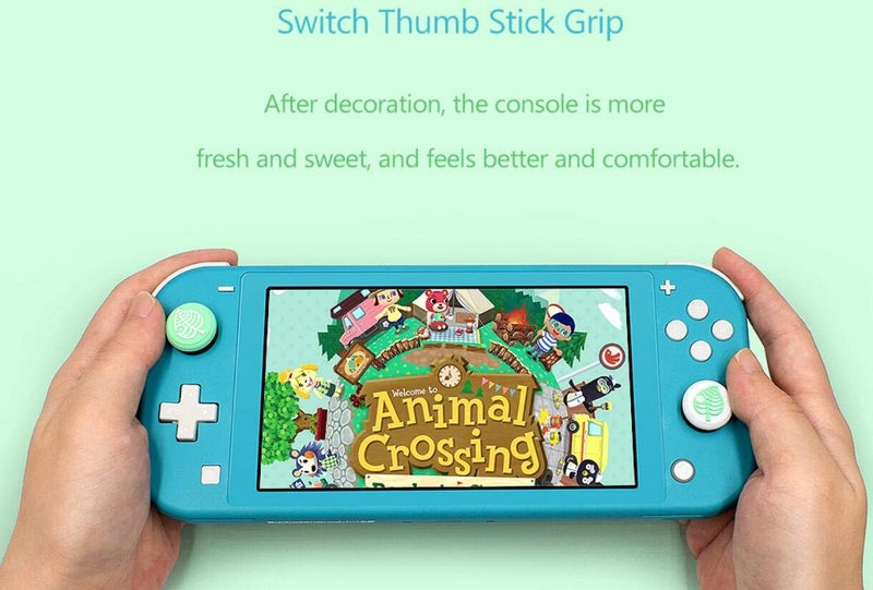 JMXLDS 6PCS Silicone Cute Thumb Grip Caps Cover Ergonomic Joystick Caps Analog Thumb Stick Caps for Switch NS Joy Con/Switch Lite Controller-Leaves - Image 5