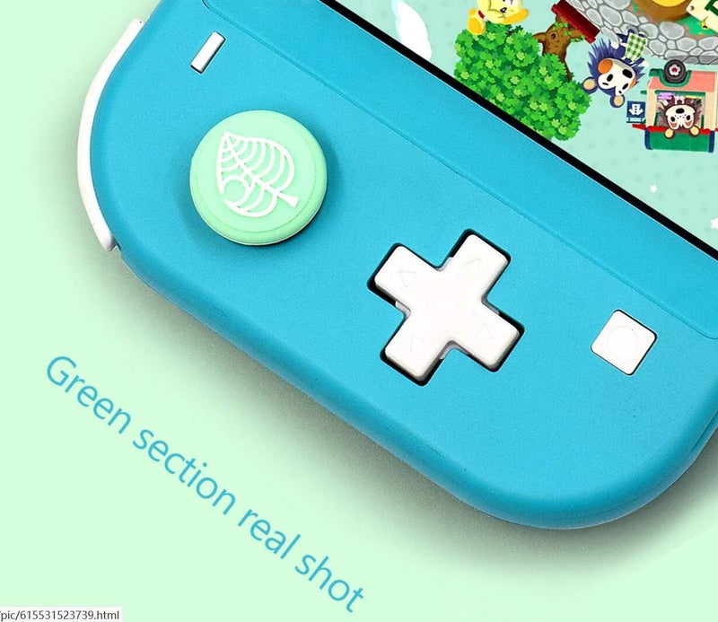 JMXLDS 6PCS Silicone Cute Thumb Grip Caps Cover Ergonomic Joystick Caps Analog Thumb Stick Caps for Switch NS Joy Con/Switch Lite Controller-Leaves - Image 4