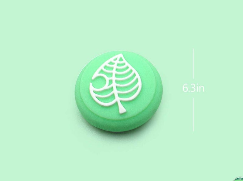 JMXLDS 6PCS Silicone Cute Thumb Grip Caps Cover Ergonomic Joystick Caps Analog Thumb Stick Caps for Switch NS Joy Con/Switch Lite Controller-Leaves - Image 3