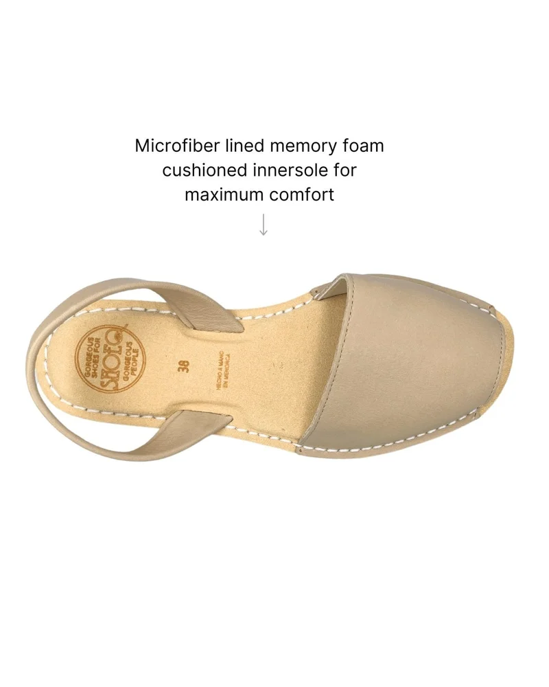 SHOEQ Latte Luxe Avarca for Women | Best Price UAE