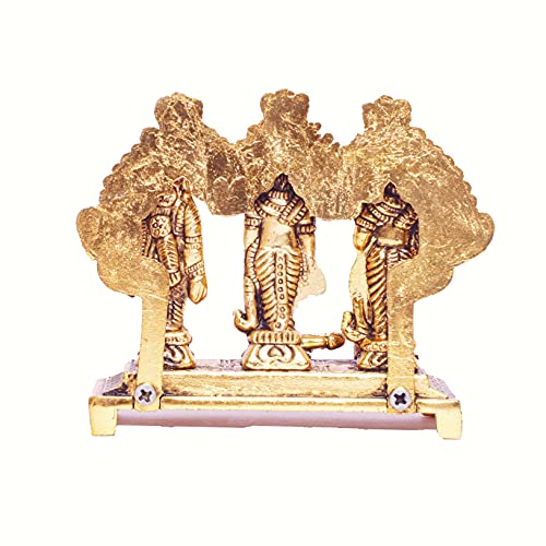 KridayKraft Shri Ram Darbar Metal Statue for Pooja,Lord Rama Laxman Sita & Hanuman Murti Religious Idol for Home,Office Decor,Shopiece Figurines,Gift Article... - Image 4