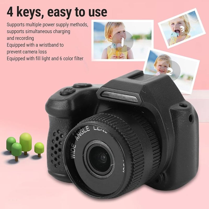 Retro Digital Camera 1080P with Fill Light and 6 Color Filters for Beginners Teens Travelers - Image 3
