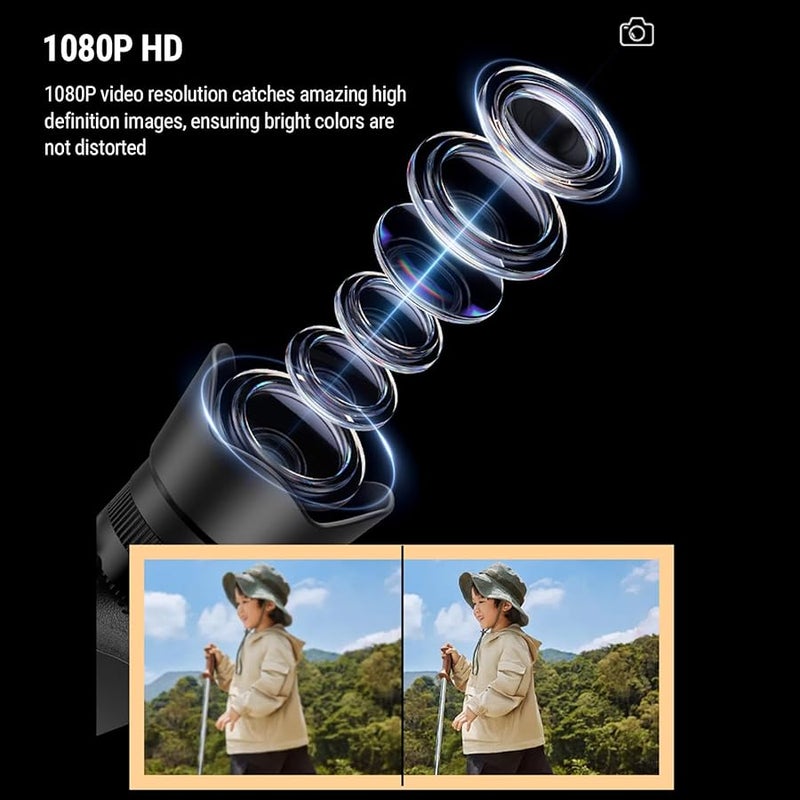 Retro Digital Camera 1080P with Fill Light and 6 Color Filters for Beginners Teens Travelers - Image 5