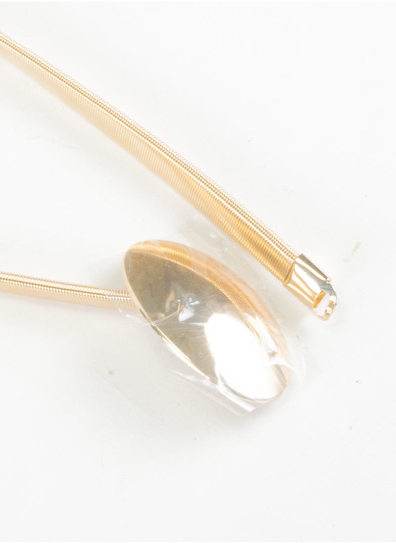 Generic Golden Metal Spring Belt for Her  - Image 2
