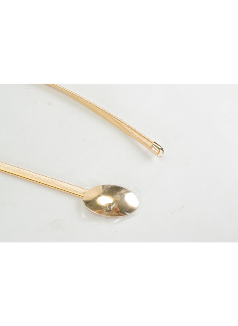 Generic Golden Metal Spring Belt for Her  - Image 3