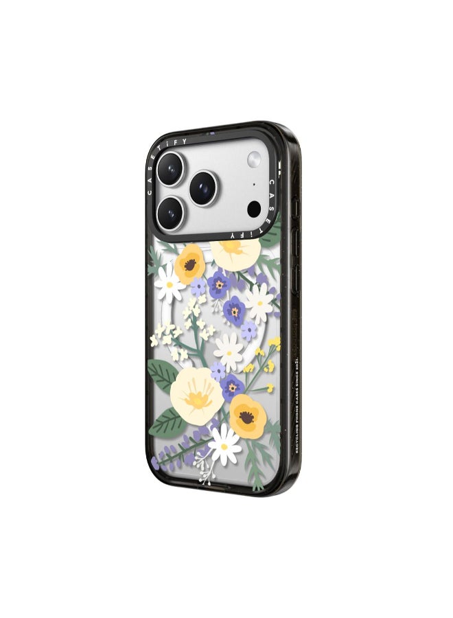 Casetify IMPACT Case w/ Magsafe for Apple iPhone 17 Pro 6.3" 2025 | 8.2-Ft Drop Protection, Fashion Cover, Instagrammable, Slim Lightweight, Eco-Friendly, Wireless Charging - Veronica Floral/Black - Image 2
