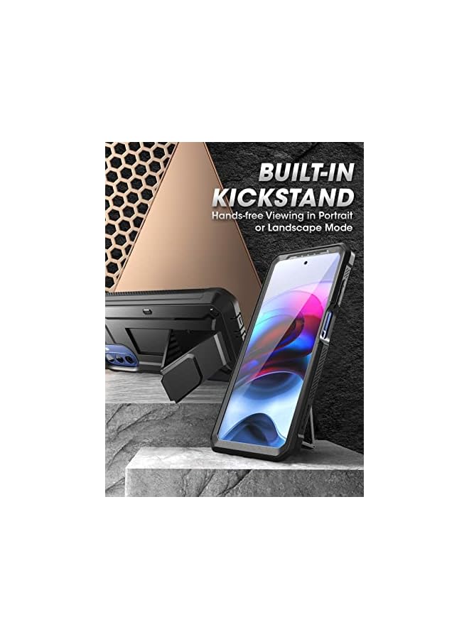 SupCase Unicorn Beetle Pro Series Case for Moto G Stylus 5G 2022 [Not Fit 4G Version], with Built-in Screen Protector Full-Body Rugged Belt Clip & Kickstand Case (Black) - Image 4