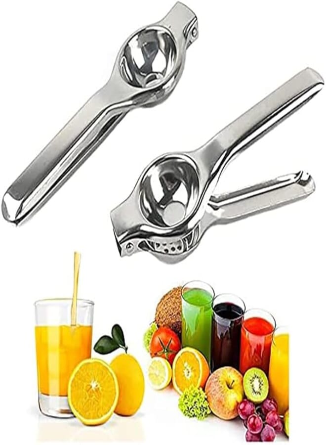 Mayata 2PCS Stainless steel manual juicer juicer juicer squeezer home orange lemon squeezed lemon juice