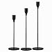 SUJUN Matte Black Candle Holders Set of 3 for Taper Candles, Decorative Candlestick Holder for Wedding, Dinning, Party, - Image 2