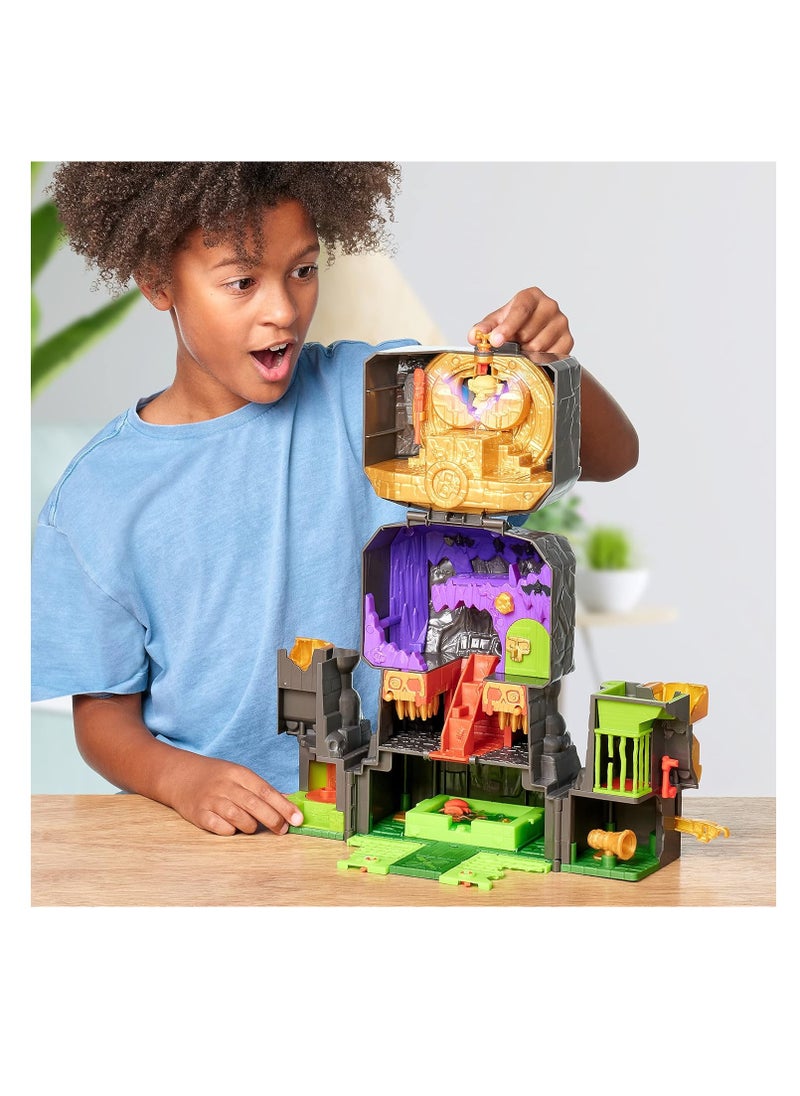 Treasure X Lost Lands Skull Island Skull Temple Mega Playset, 40 Levels Of Adventure. 4 Micro Sized Action Figs. Survive The Traps And Discover Guaranteed Real Gold Dipped Treasure  - Image 4