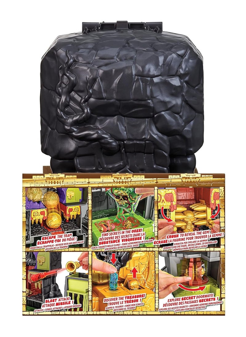 Treasure X Lost Lands Skull Island Skull Temple Mega Playset, 40 Levels Of Adventure. 4 Micro Sized Action Figs. Survive The Traps And Discover Guaranteed Real Gold Dipped Treasure  - Image 3