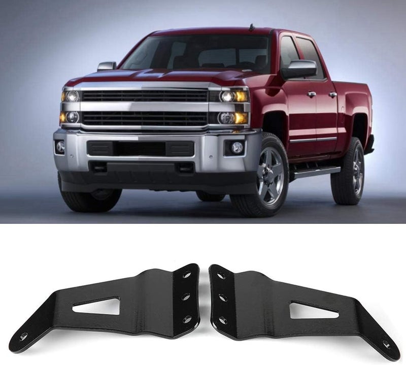 woobles Curved LED Light Bar Brackets, 52in 1 Pair of Upper Windshield Metal Lamp Support Bracket for Ford F250 F350 4WD 2WD 1999‑2015 - Image 2
