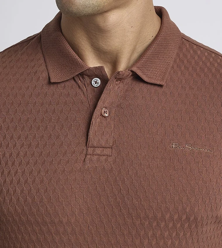 Ben Sherman  Ben Sherman Men's Short Sleeve Solid Polo Tees for Men | Best Price UAE