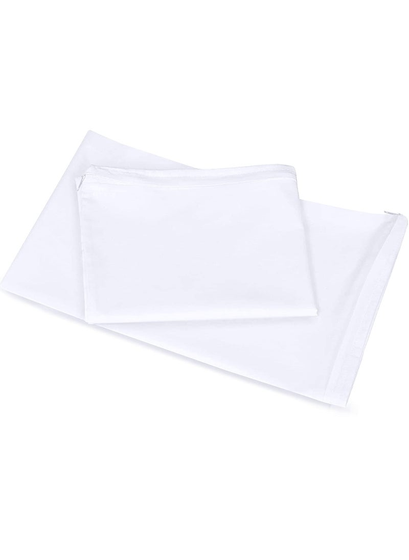 Utopia Bedding Utopia Bedding Waterproof Throw Pillow Protectors (No Pillow Inserts) with Zipper European (2 Pack  White)  Bed Bug Proof Outdoor Bed Couch Decorative Pillow Encasement Covers  - Image 3