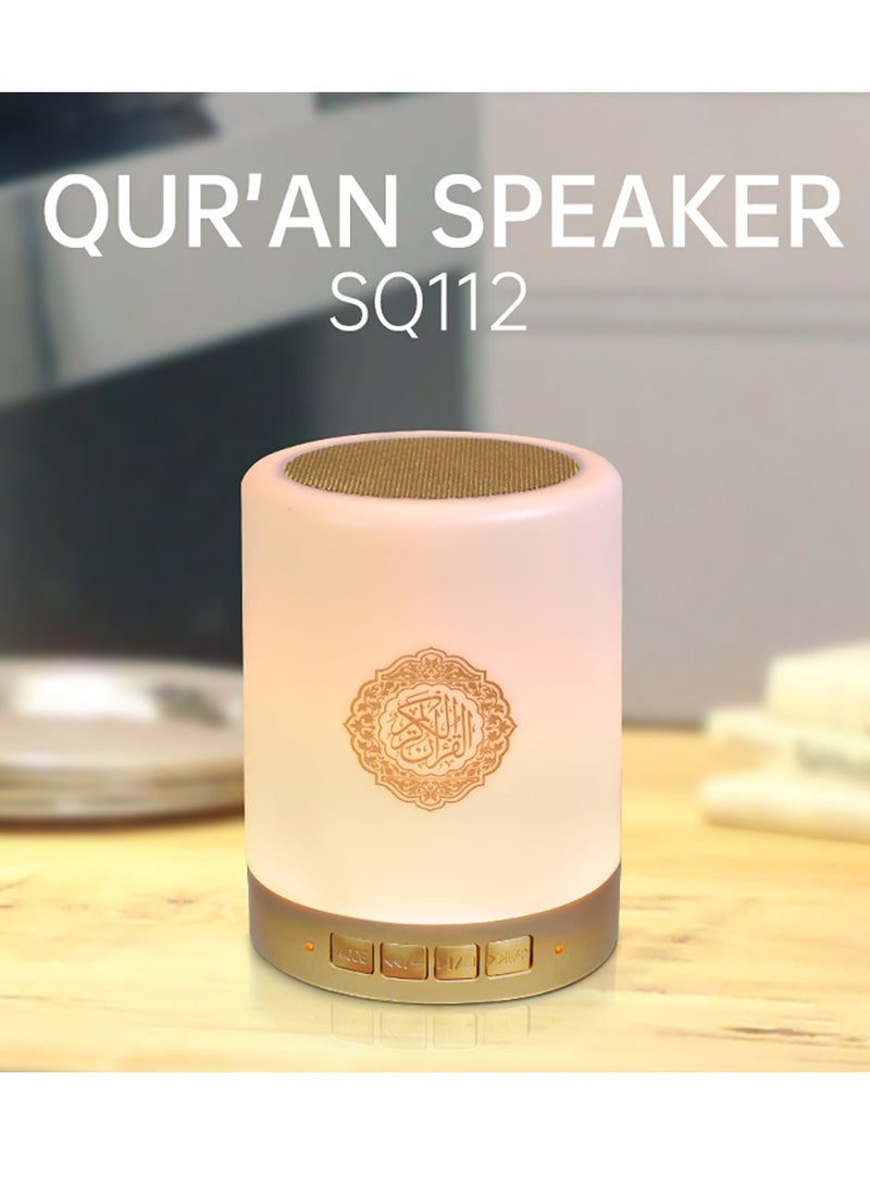 Equantu مكبر صوت محمول مزود بتقنية البلوتوث للقرآن الكريم مزود بمصباح LED - Image 4