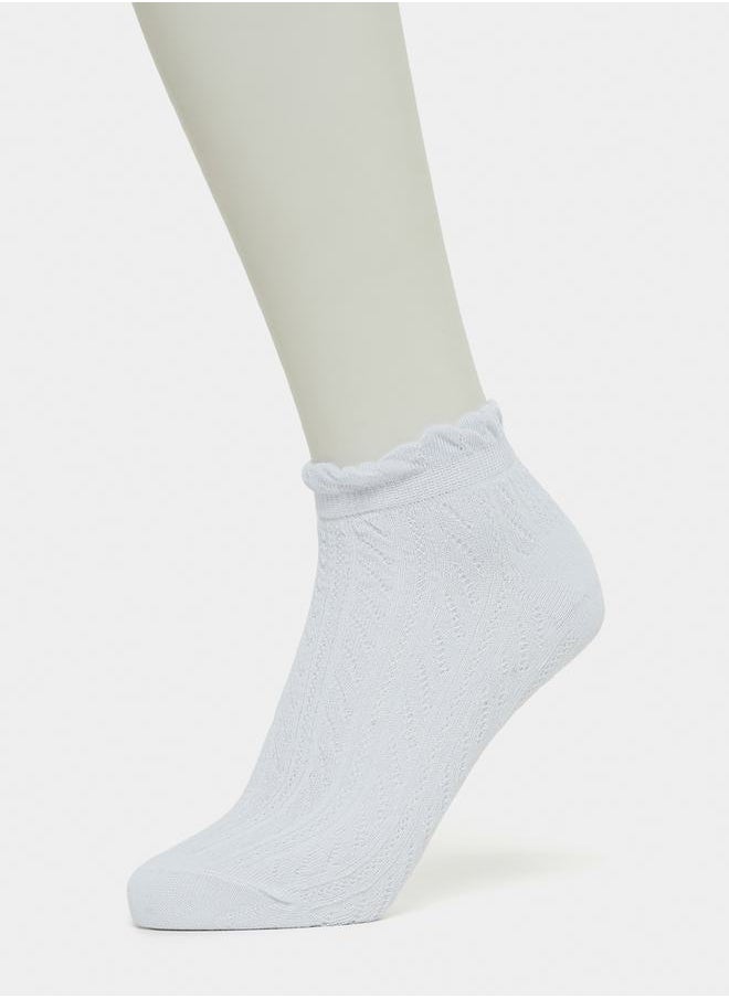 Pack of 5 - Textured Knit Ankle Length Socks - pzsku/ZB082BCFB71B81B666D33Z/45/_/1711713617/03f32a97-d663-4e42-8285-27c742e185f9