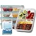 Komax Biokips Set-of-5 Bento Lunch Box | 37-oz Meal Prep Containers Microwavable | 3 Compartment Divided Lunch - Image 2