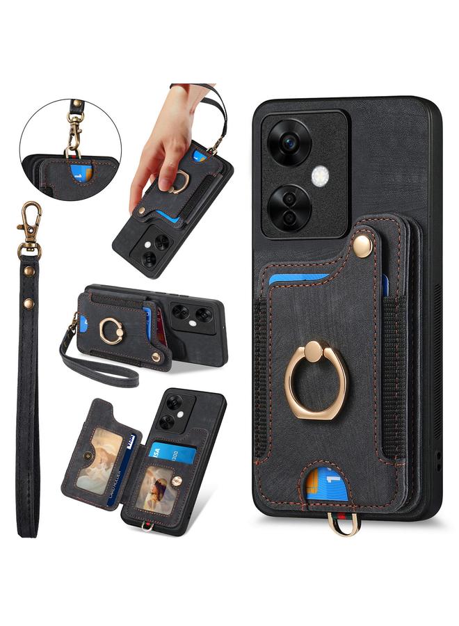 إيروريكس جراب هاتف OnePlus Nord CE3 Lite بتصميم كلاسيكي مع حلقة متعددة البطاقات بتقنية RFID - Image 1