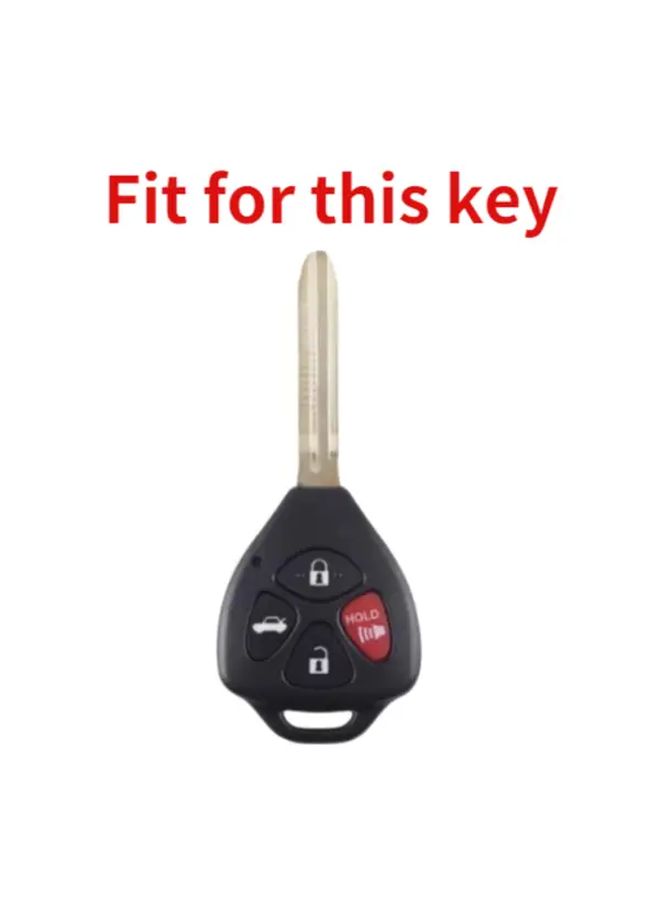 Silicone Car Key Case Cover Protector Styling Shell Sea Blue For Toyota Corolla Camry RAV4 Yaris Avalon Scion XD XB IQ TC - Image 3