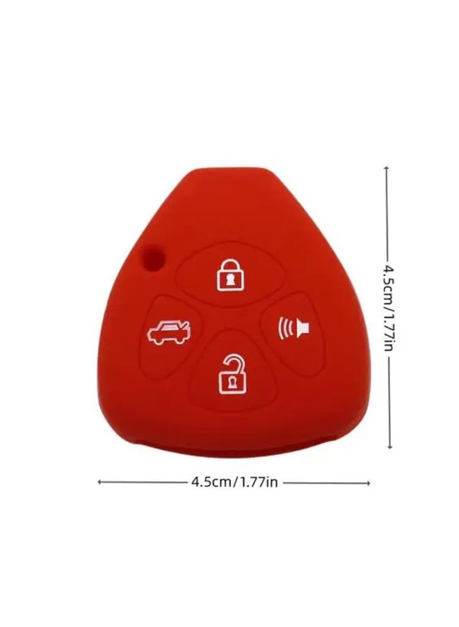 Silicone Car Key Case Cover Protector Styling Shell Sea Blue For Toyota Corolla Camry RAV4 Yaris Avalon Scion XD XB IQ TC - Image 2
