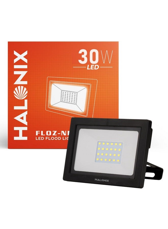 Halonix Halonix 30W Led Outdoor Flood Light Waterproof-Ip66 Led Lights With 120° Wide Beam|Halogen Light,Focus Light For Garage,Parking,Shop -(Cool White)-Pack Of 1|Short Circuit & Surge Protection.,Aluminium - Image 1