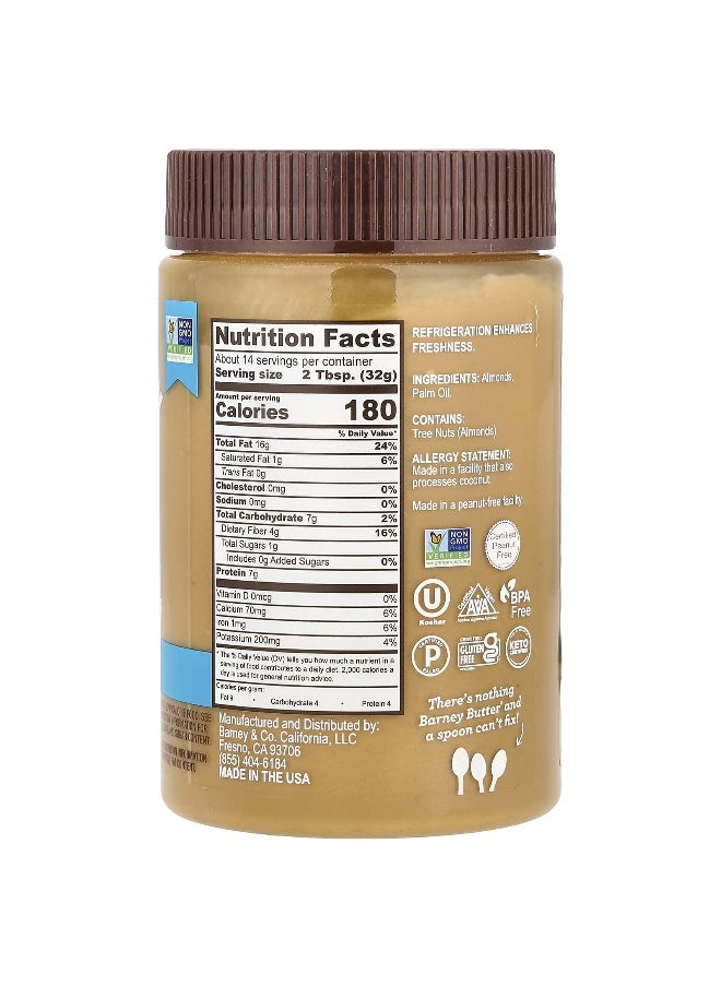 Barney Butter Barney Butter, Bare Almond Butter, Smooth, 16 oz (454 g)  - Image 2