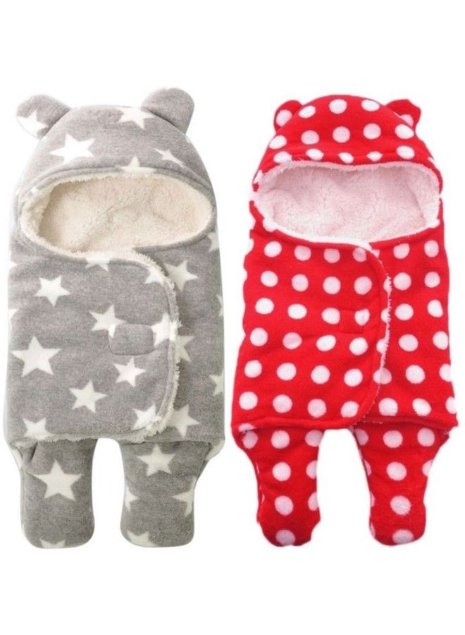 Brandonn Baby Blankets New Born Combo Pack Of Wearable Wrapper Sleeping Bag For Baby Boys And Baby Girls (76 Cm X 70 Cm 06 Months) Pack Of 2 - Image 1